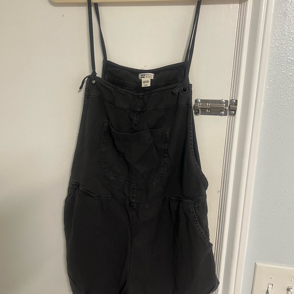 Women's Black Denim Overalls jumpsuit